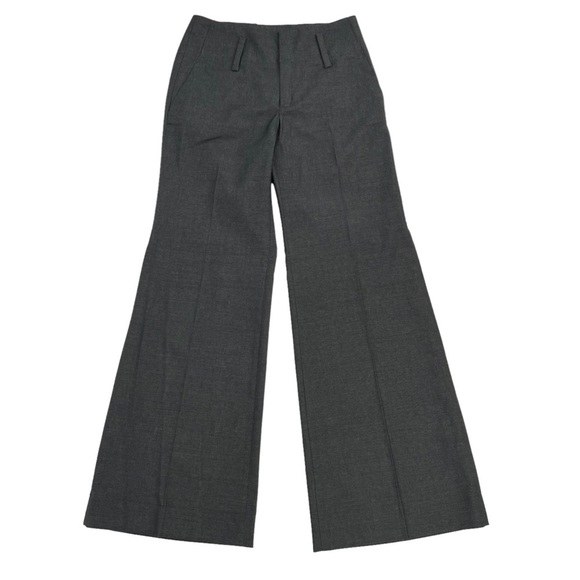Banana Republic Gray Wool Stretch Flare Trouser Pants Size 0 Women's - Picture 1 of 7